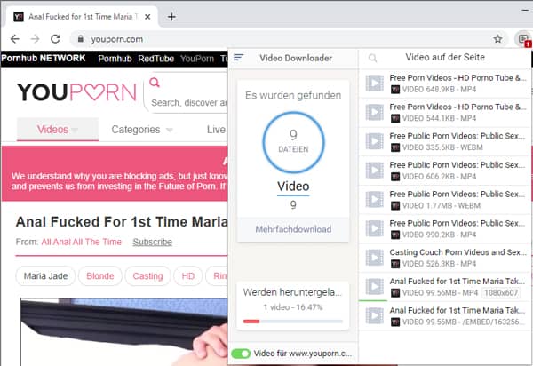 YouPorn Download Erweiterung