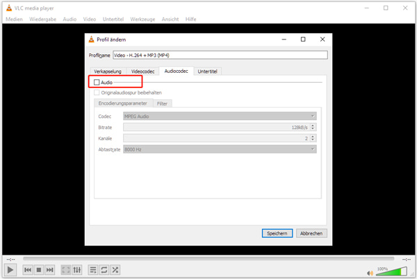 Audio aus Video entfernen