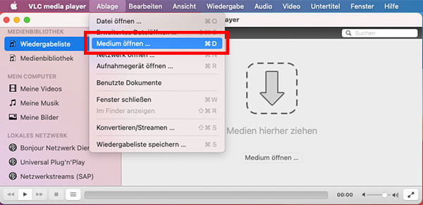 DVD mit VLC auf Mac abspielen