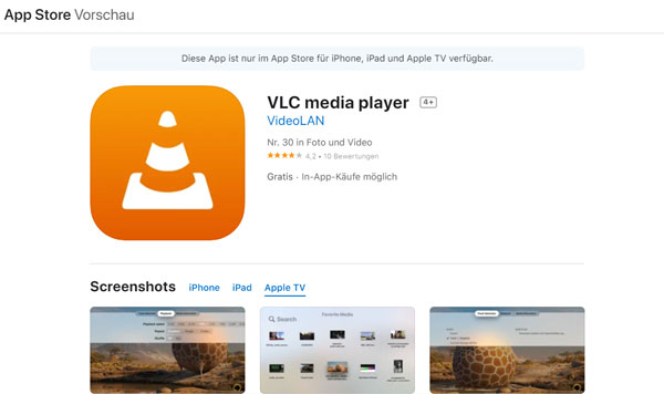 VLC für Apple TV