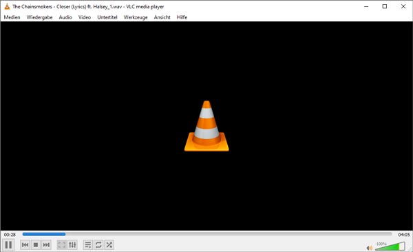 WAV mit VLC abspielen