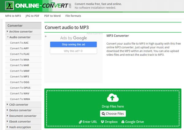 Online Audio Converter