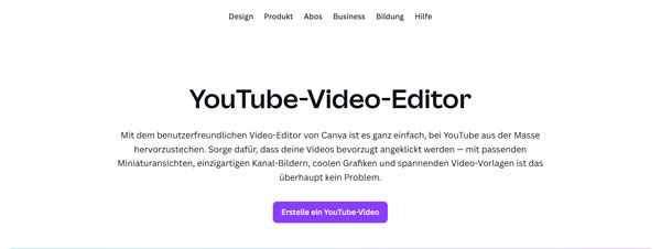Canva YouTube Video Editor