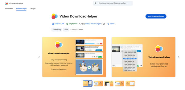 Chrome Video DownloadHelper