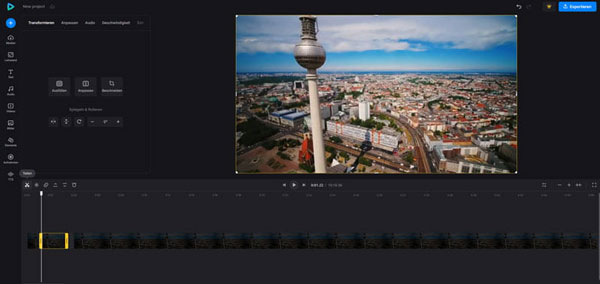 Clideo Online-Video-Splitter