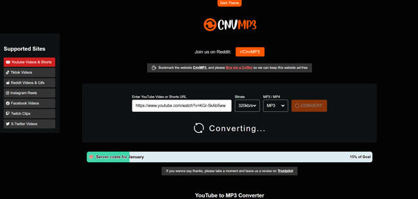 CNVMP3 YouTube to MP3 Converter