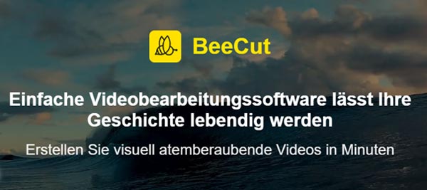 Hauptseite von BeeCut