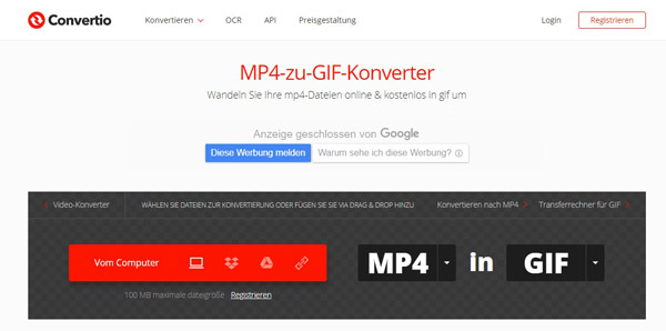 MP4 in GIF umwandeln