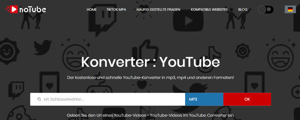 noTube YouTube MP3 Converter