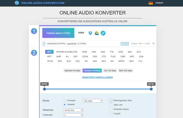 Online Audio Konverter
