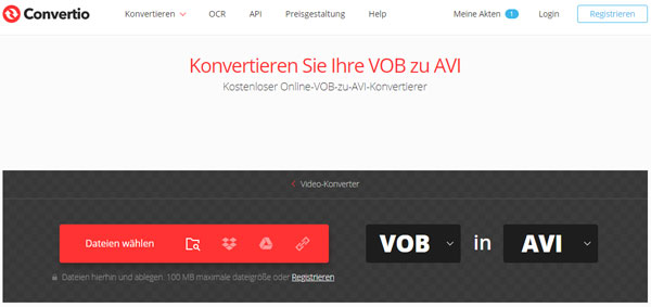 vob datei konvertieren online