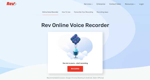 Rev Online Voice Recorder