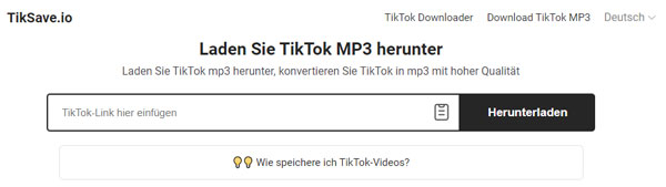 TikTok Sound Herunterladen mit Tiksave