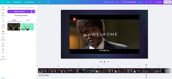 YouTube Video mit Canva schneiden